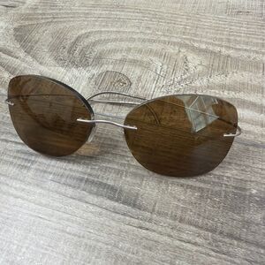 Silhouette Eyeglasses Rimless Frames 5515 70 Titanium Silver Titan  17-140